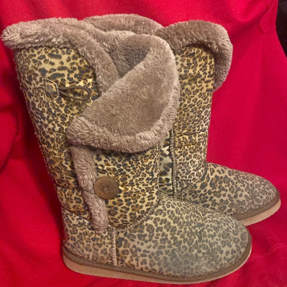 Leopard Print Boots